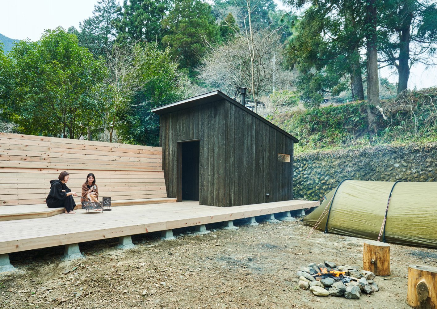 檜原村の会員制キャンプ場に新たにサウナ施設が誕生。「HINOKO SAUNA」